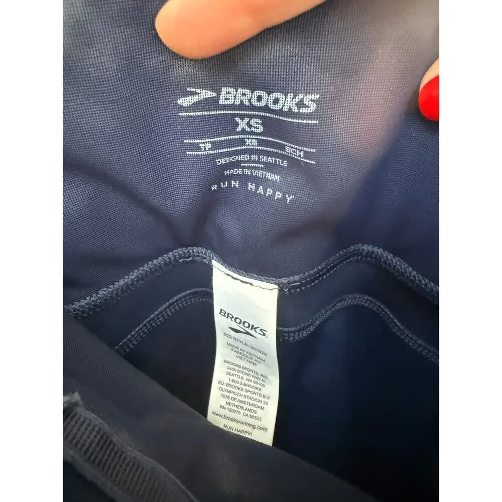 Brooks Women's Navy Method 7/8 Tights Running Tights Size XS
